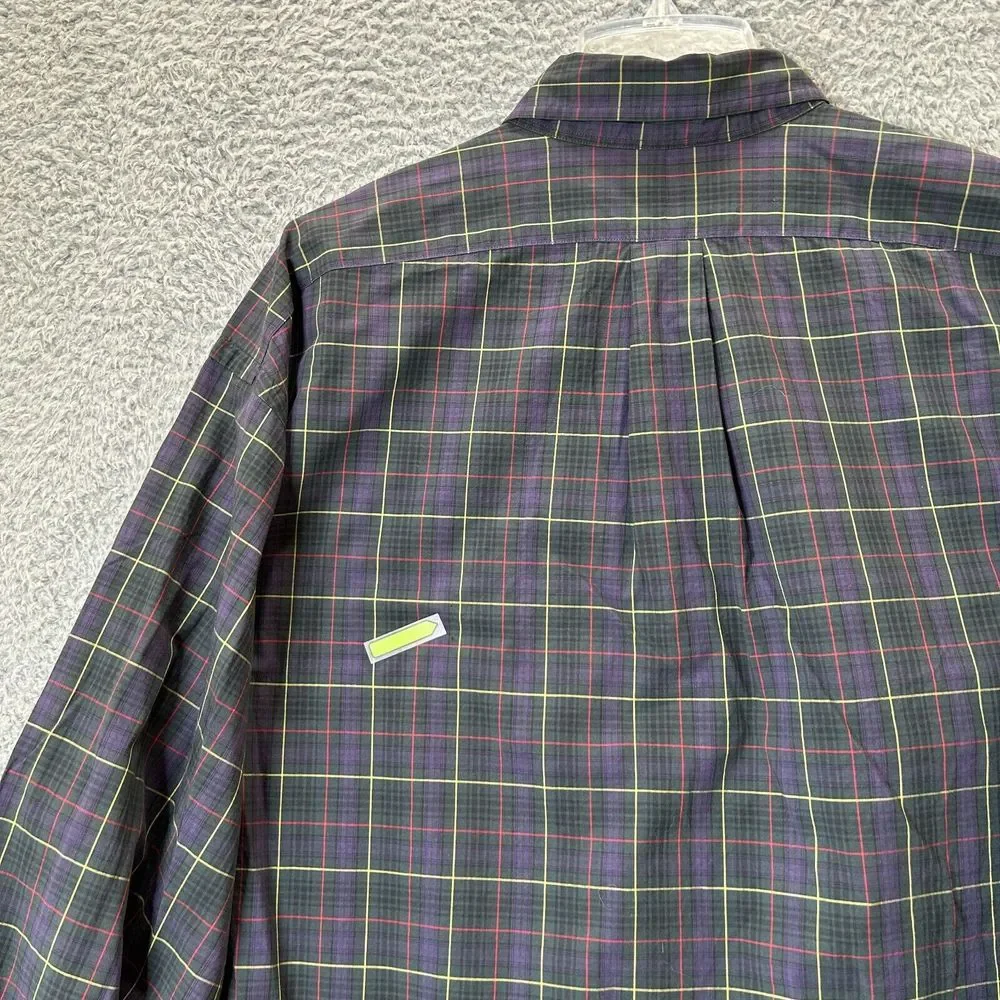Polo Ralph Lauren‎ Shirt Mens Extra Large Blake Plaid Button Down Lightweight